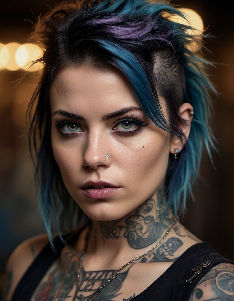 ai généré, femme, tatouages